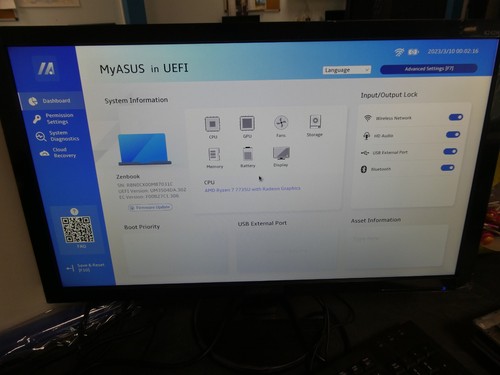 Portable asus zenbook oled - pc,